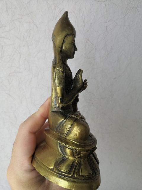 古玩銅器宗喀巴真品鑒賞圖