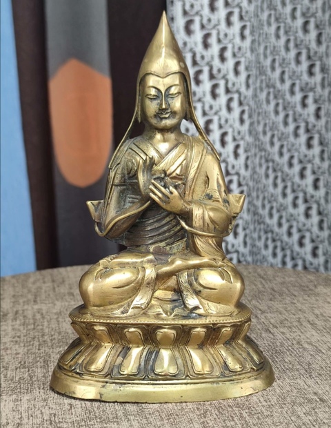 古玩銅器宗喀巴真品鑒賞圖