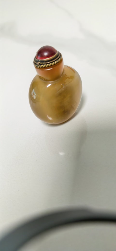 古玩玉器瑪瑙雕“素紋鼻煙壺”真品鑒賞圖