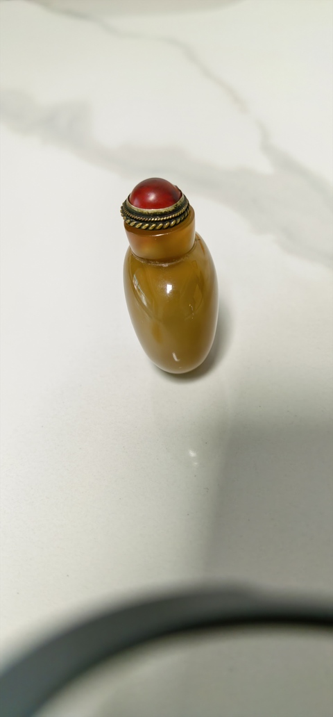 古玩玉器瑪瑙雕“素紋鼻煙壺”真品鑒賞圖