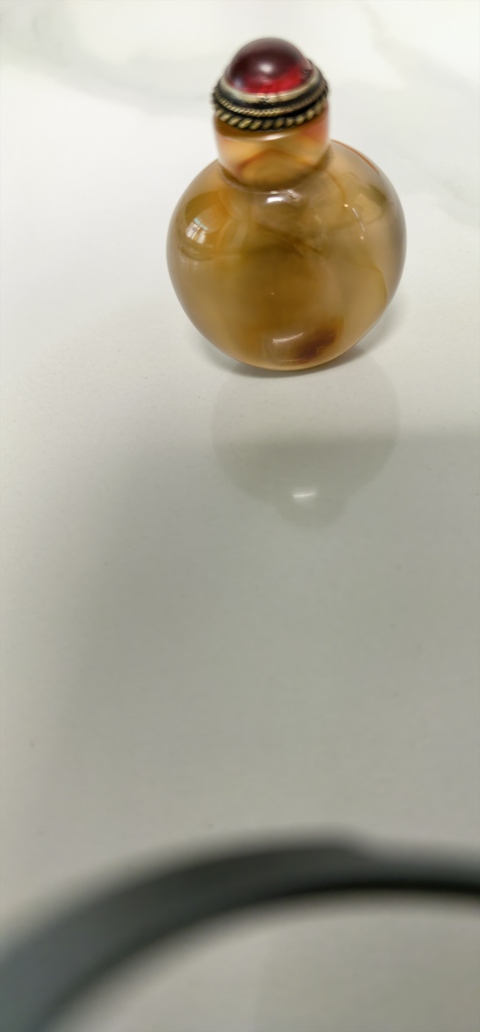 古玩玉器瑪瑙雕“素紋鼻煙壺”真品鑒賞圖