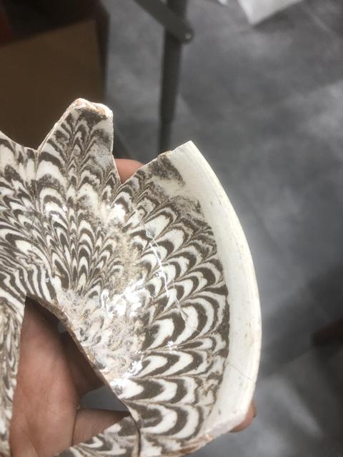 古玩陶瓷當陽峪窯攪胎標本真品鑒賞圖