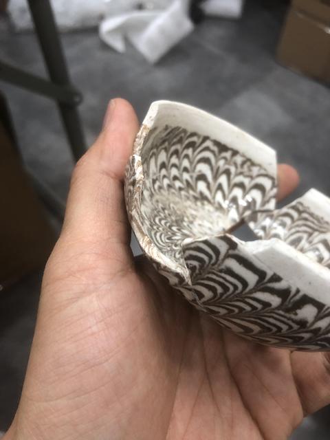 古玩陶瓷當陽峪窯攪胎標本真品鑒賞圖