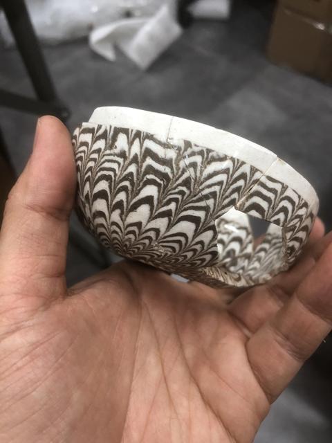 古玩陶瓷當陽峪窯攪胎標本真品鑒賞圖