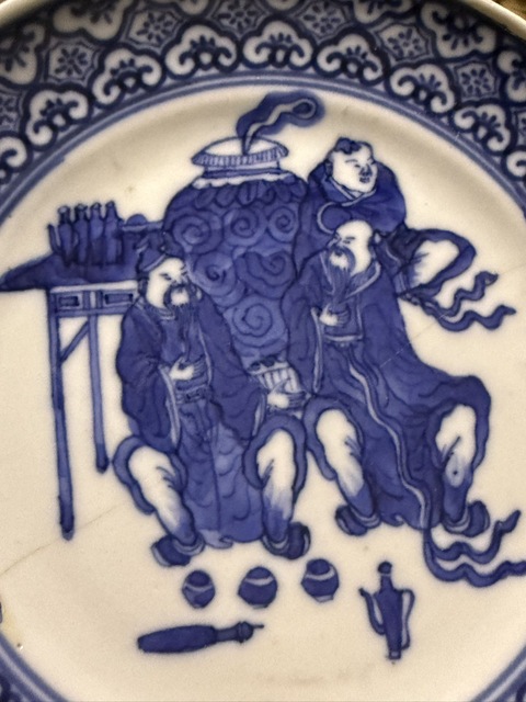 古玩陶瓷青花盤真品鑒賞圖