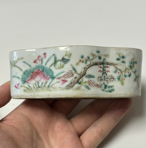 古玩陶瓷粉彩油絮缸真品鑒賞圖
