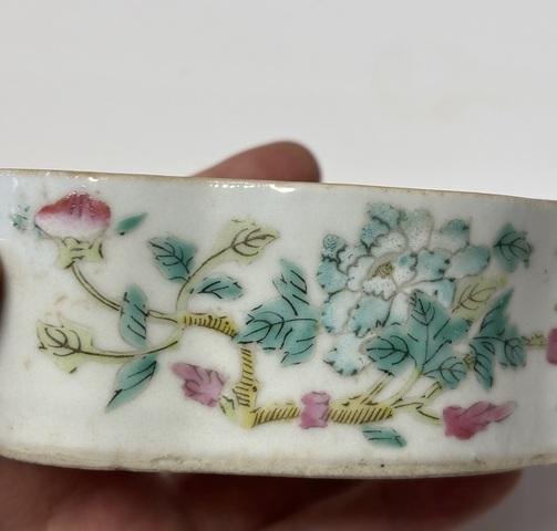 古玩陶瓷粉彩油絮缸真品鑒賞圖