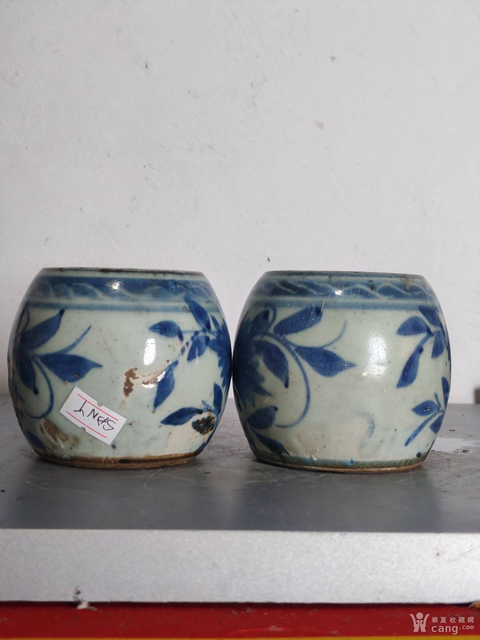 古玩陶瓷青花燭臺(tái)真品鑒賞圖