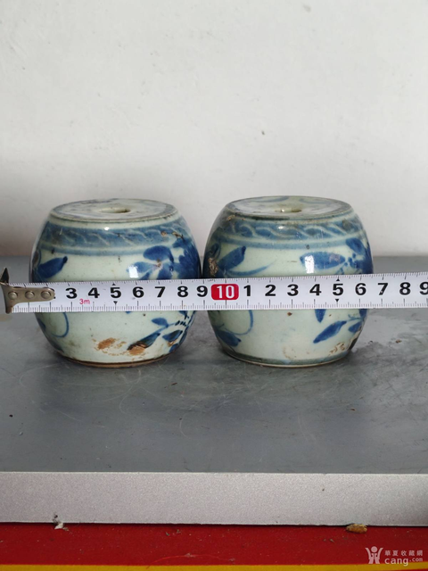 古玩陶瓷青花燭臺(tái)真品鑒賞圖