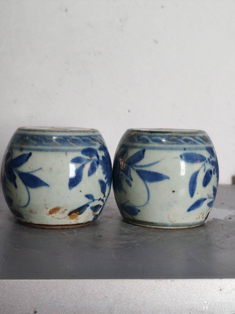 古玩陶瓷青花燭臺(tái)真品鑒賞圖