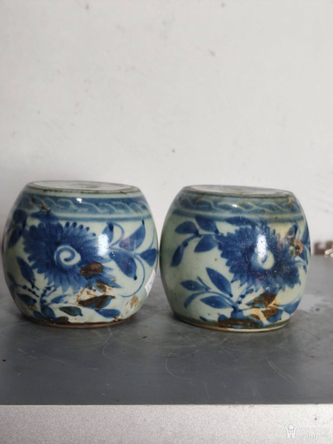 古玩陶瓷青花燭臺(tái)真品鑒賞圖