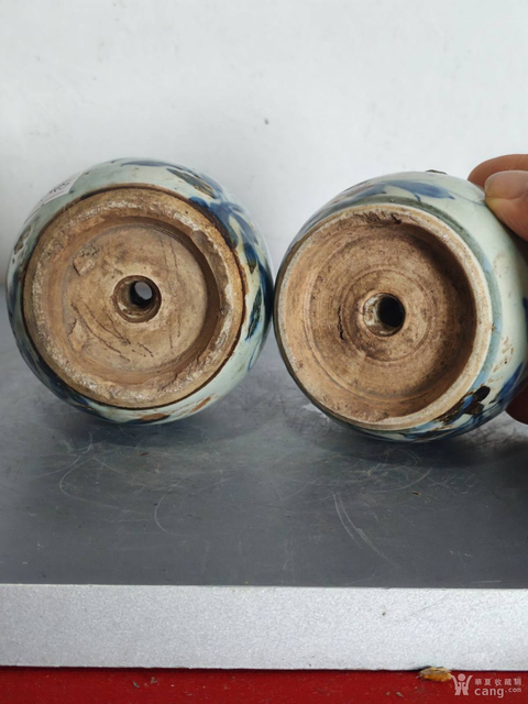 古玩陶瓷青花燭臺(tái)真品鑒賞圖