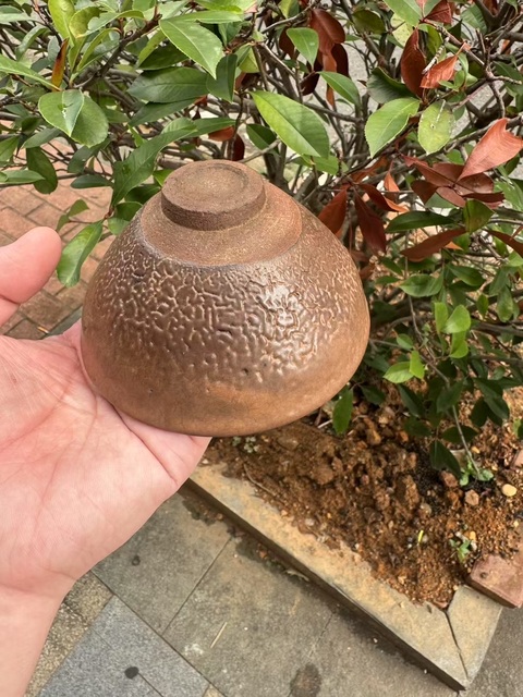 古玩陶瓷建窯龜背紋茶盞真品鑒賞圖