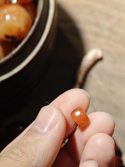 古玩玉器瑪瑙珠真品鑒賞圖