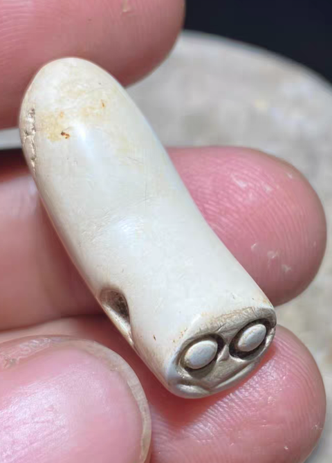 古玩玉器仿古玉蠶真品鑒賞圖