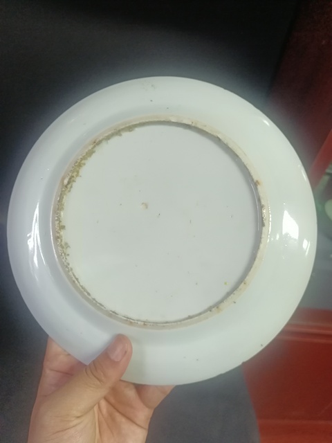 古玩陶瓷咸豐五彩人物故事紋盤真品鑒賞圖