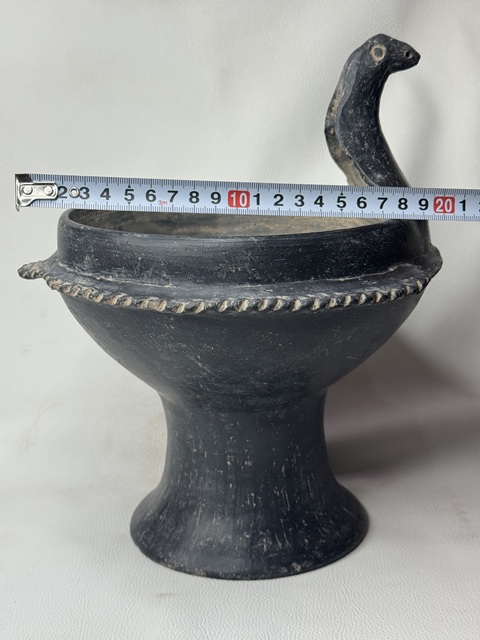 古玩陶瓷龍山文化·鳥型豆拍賣,當前價格1516元