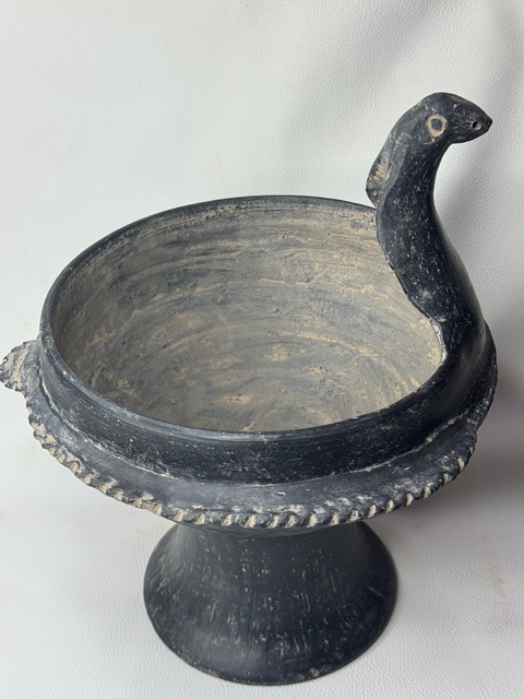 古玩陶瓷龍山文化·鳥型豆拍賣,當前價格1516元