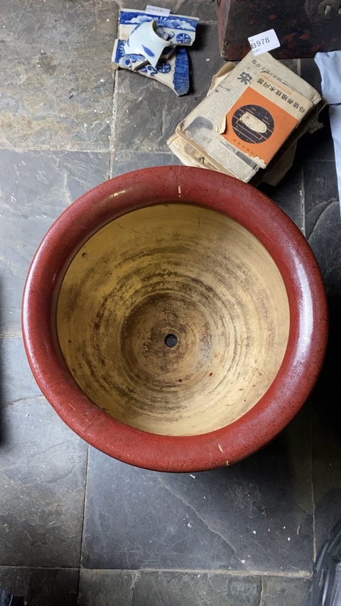 古玩陶瓷石灣窯花盆真品鑒賞圖