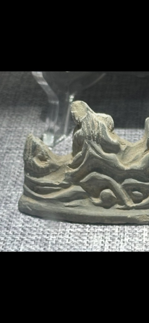 古玩陶瓷灰陶筆架山真品鑒賞圖