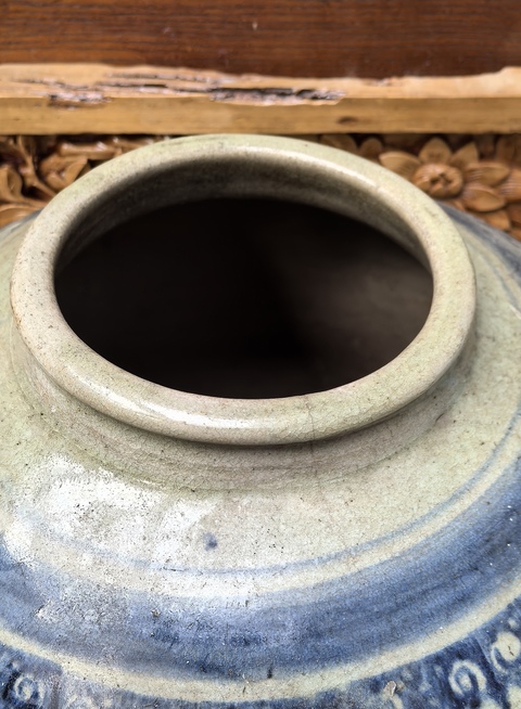 古玩陶瓷八仙圖青花罐真品鑒賞圖