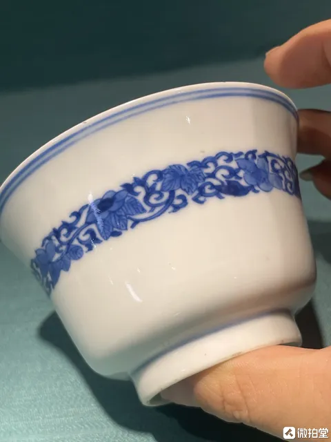 古玩陶瓷青花杯真品鑒賞圖