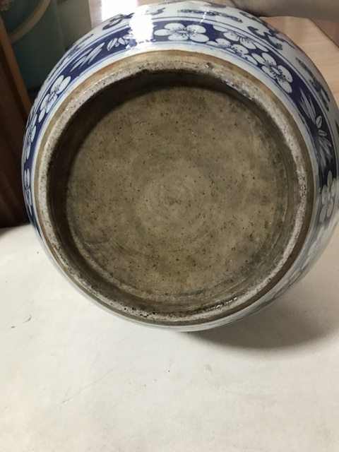 古玩陶瓷獅紋青花缸真品鑒賞圖