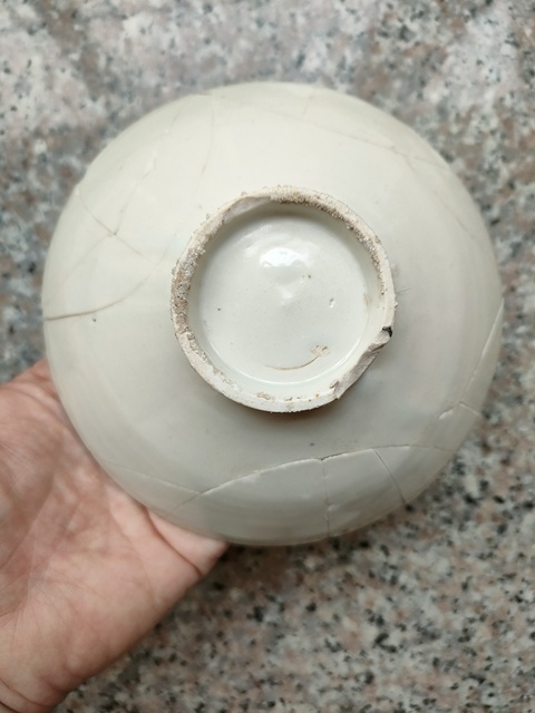 古玩陶瓷定窯白瓷斗笠碗拍賣,當前價格1200元