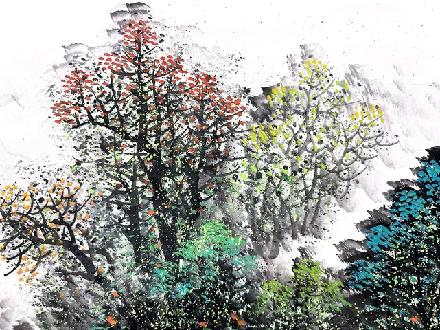 古玩字畫張樹長江岸雅居拍賣，當前價格7200元