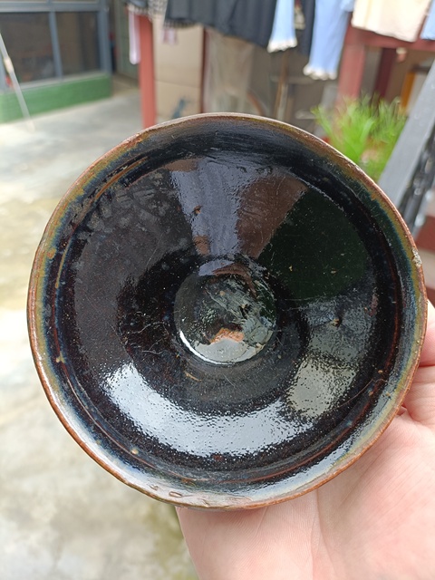 古玩陶瓷福清窯黑釉茶盞真品鑒賞圖