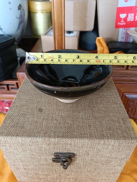古玩陶瓷福清窯黑釉茶盞真品鑒賞圖