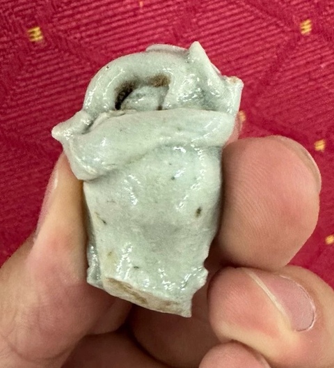古玩陶瓷人物頭塑像標本真品鑒賞圖