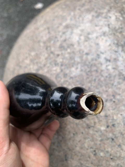 古玩陶瓷耀州窯花器真品鑒賞圖