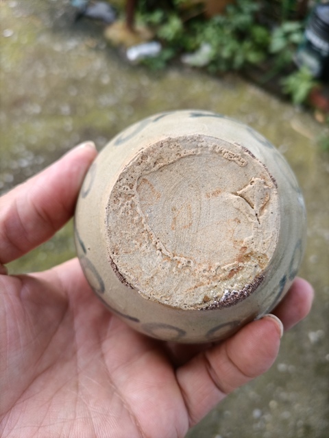 古玩陶瓷玉溪窯花卉紋蓋罐真品鑒賞圖