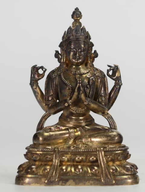 古玩銅器造像真品鑒賞圖