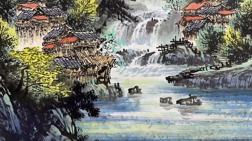 古玩字畫周建真春江雅香拍賣，當前價格8700元