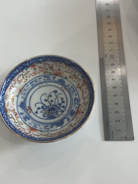 古玩陶瓷青花加彩花卉紋玲瓏瓷盤拍賣,當前價格266元