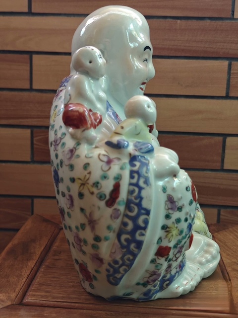 古玩陶瓷五子鬧佛塑像真品鑒賞圖