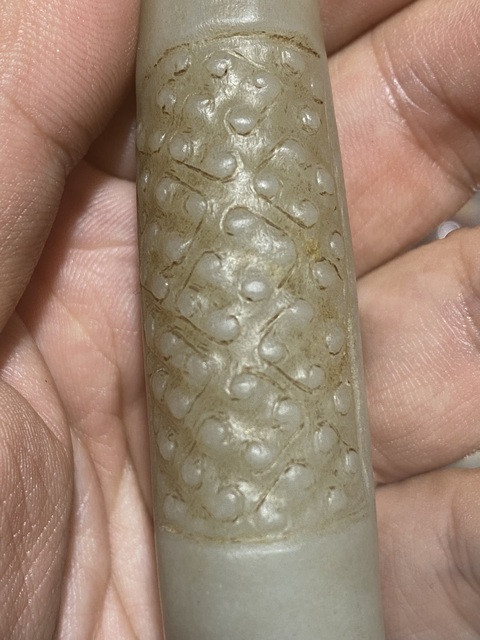 古玩玉器和田玉雕“龍首帶鉤”真品鑒賞圖
