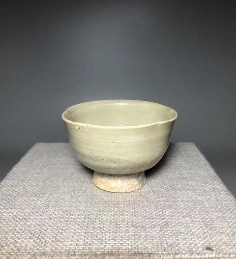 古玩陶瓷高足杯真品鑒賞圖