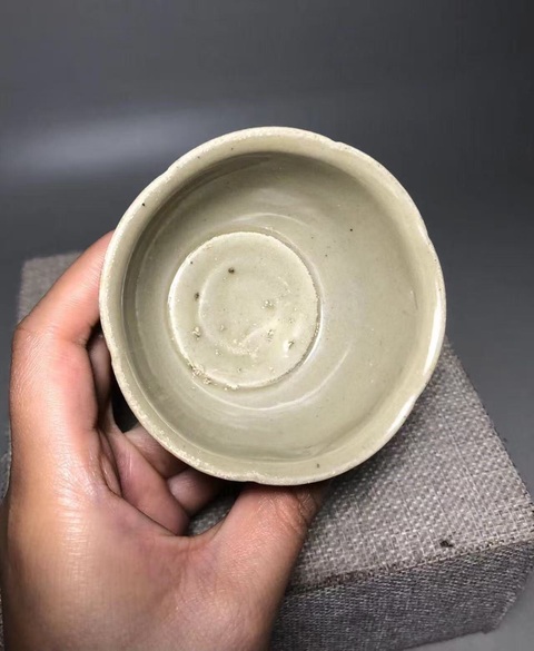 古玩陶瓷高足杯真品鑒賞圖