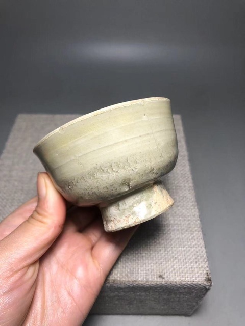 古玩陶瓷高足杯真品鑒賞圖