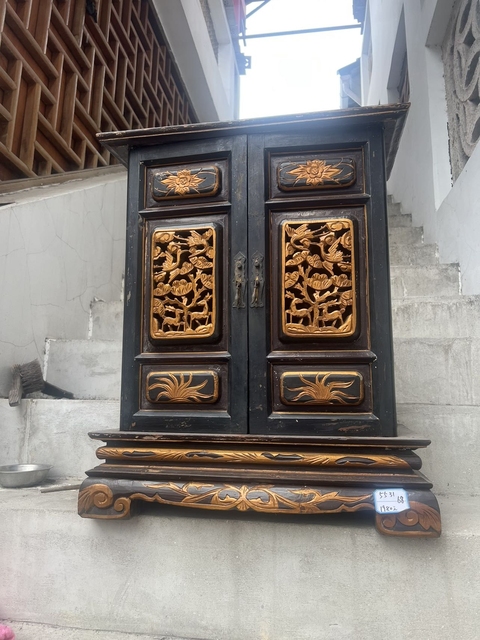 古玩雜項佛龕真品鑒賞圖