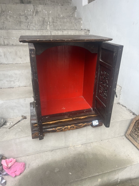古玩雜項佛龕真品鑒賞圖