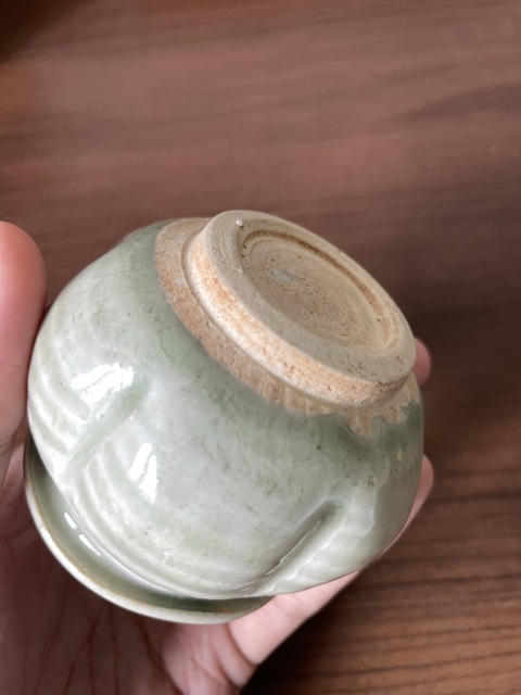 古玩陶瓷青白釉瓜楞罐真品鑒賞圖