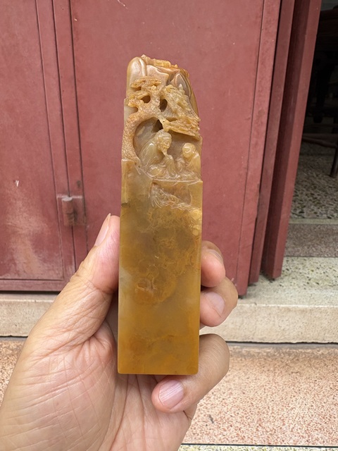 古玩雜項巴林石印章真品鑒賞圖