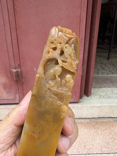 古玩雜項巴林石印章真品鑒賞圖