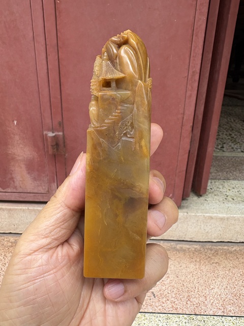古玩雜項巴林石印章真品鑒賞圖