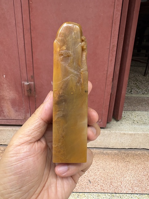 古玩雜項巴林石印章真品鑒賞圖