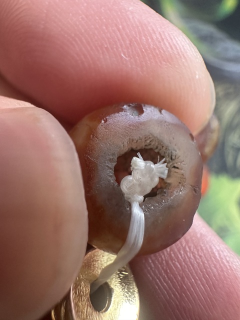 古玩玉器老瑪瑙珠真品鑒賞圖